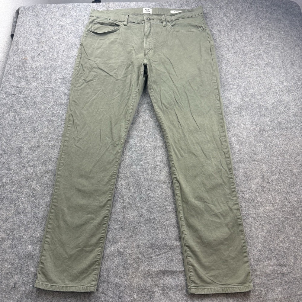Flint and Tinder 365 Pant 36x32 Slim Fit Olive Green 5-Pocket Chino Huckberry
